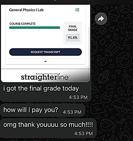 02 · The grade: client message