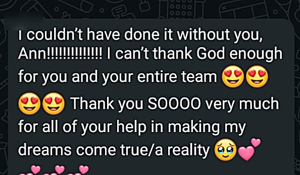 04 · The acceptance: client message